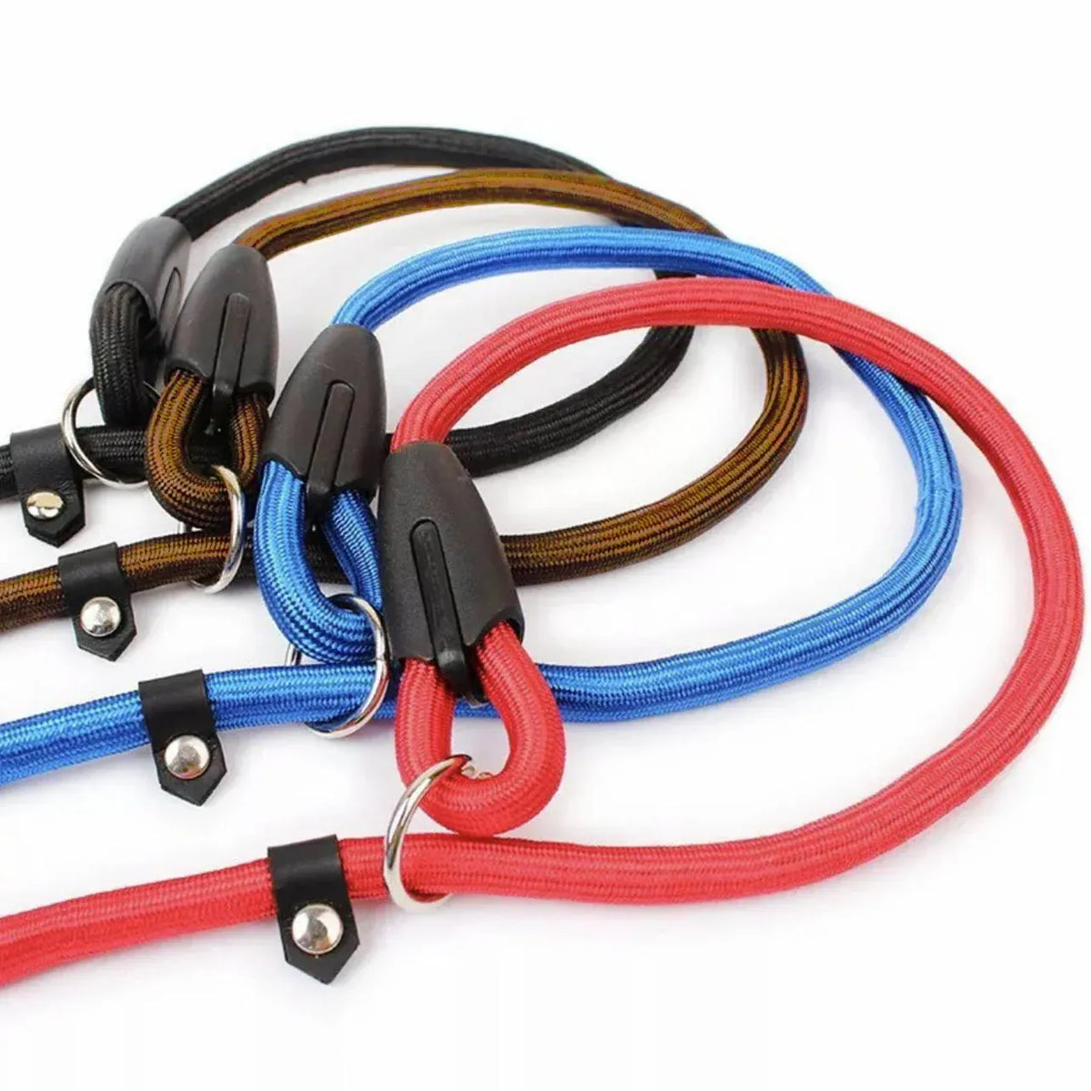Dog Training Correction Leash Lead Cesar Puppy Pets Millan Slip Nylon Rope 10*140mm - Blue