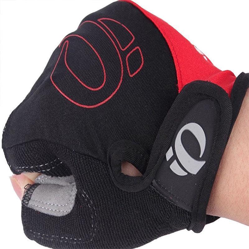 L Size Cycling Bicycle Half Finger Bike Gloves Unisex Anti Slip Padded - Yellow