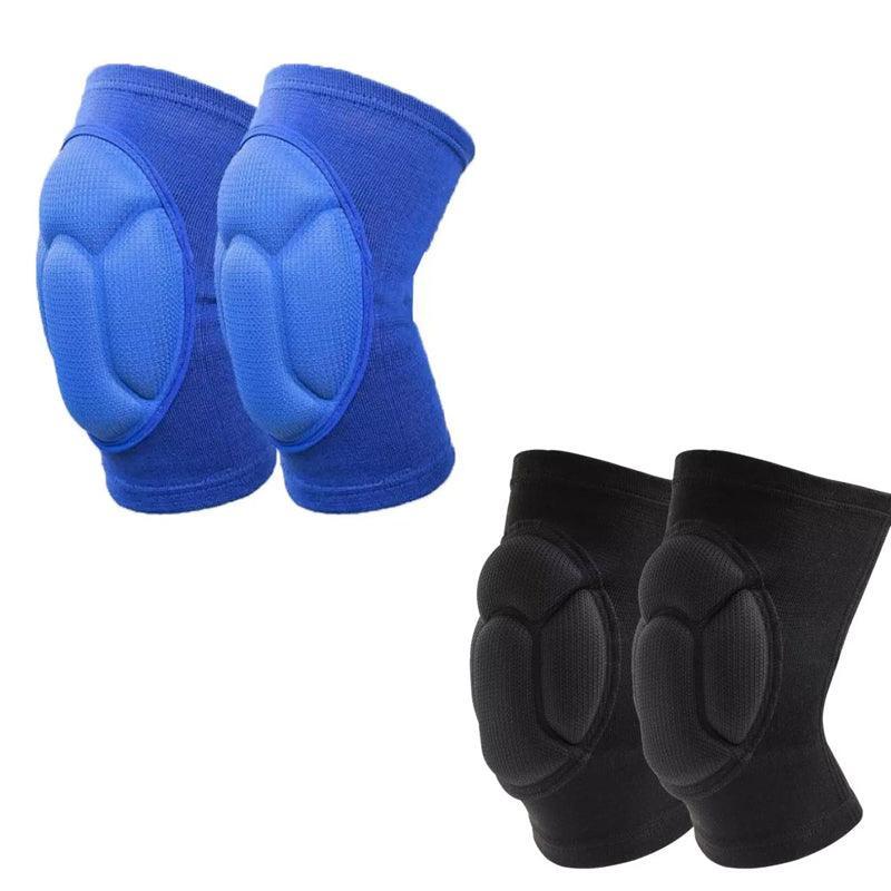 Aolikes Knee Pad Crashproof Antislip Brace Leg Sleeve Guard Protector Support - Black*1 Pair