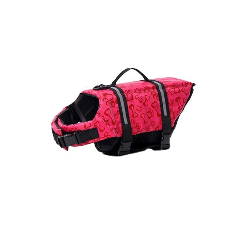 Floatation Vest for Dogs Swimming and Boating with Buoyancy Support Red - L