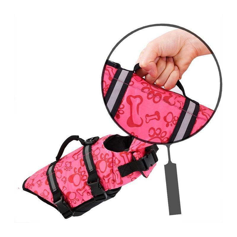 Floatation Vest for Dogs Swimming and Boating with Buoyancy Support Red - L