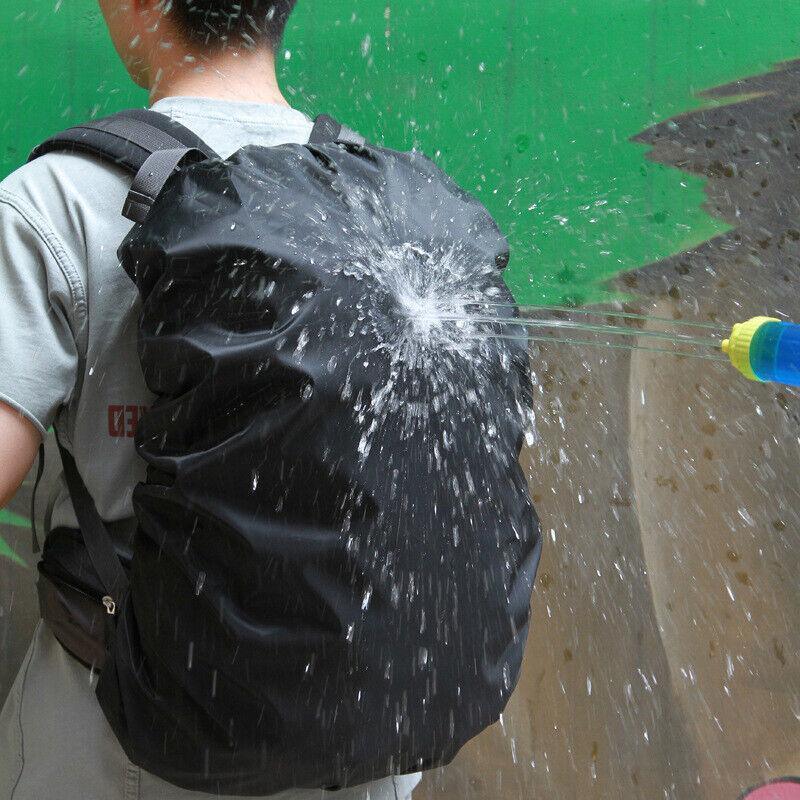 M Size Outdoor Foldable Backpack WaterProof Rain Cover Rucksack Camping Travel Bag - Blue