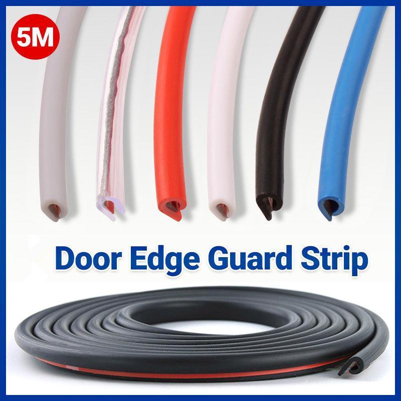 5m Car Door Edge Protector Strip Anti-Scratch Protection Rubber Trim Seal - Grey