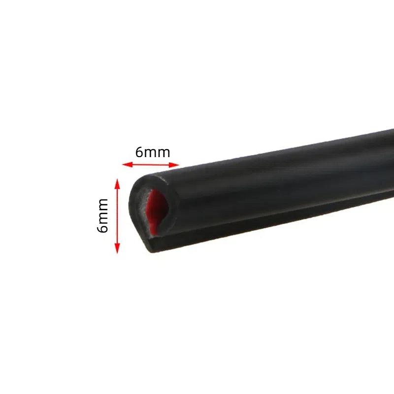 5m Car Door Edge Protector Strip Anti-Scratch Protection Rubber Trim Seal - Grey
