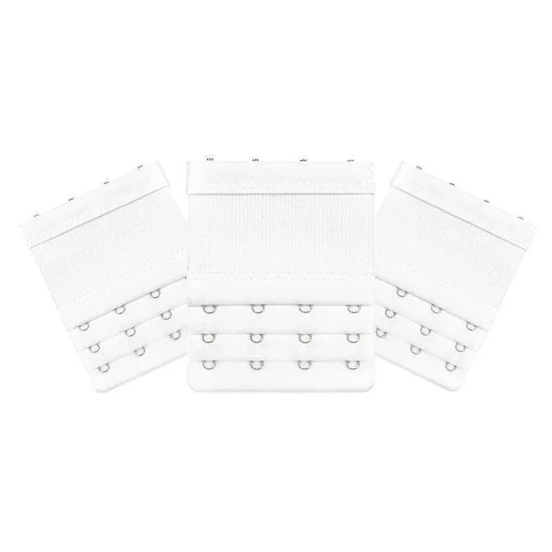 4 Hooks Underwear Extension Bra Buckle Bra Extender Hook Brassiere Strap - White
