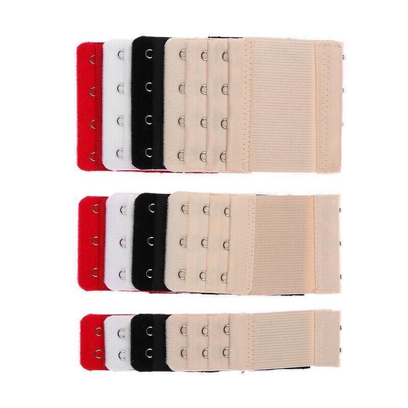 4 Hooks Underwear Extension Bra Buckle Bra Extender Hook Brassiere Strap - White