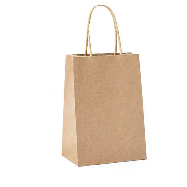 50X Kraft Paper Bags Gift Shopping Carry Craft Brown Bag - XXL-42cmx31cmx13cm