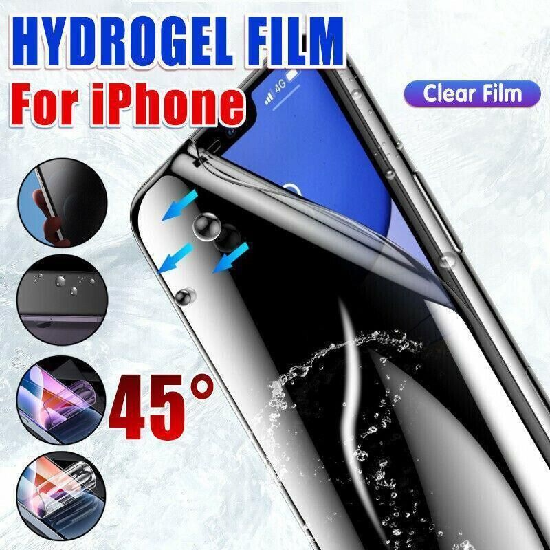 Clear Film iPhone 13 12 11 Pro Xs Max Plus Hydrogel Film Screen Protector - For iPhone 11 Pro