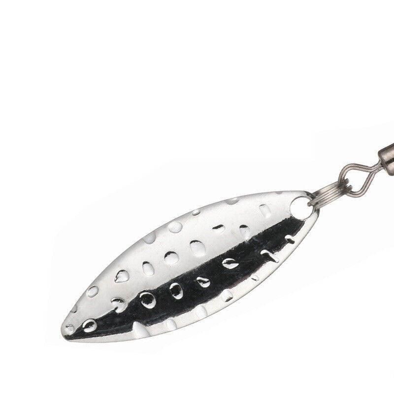 Weedless Jighead Hook Swimbait Worm Fishing Lure Wide Gap Single Barbed Spinner - 3/0#