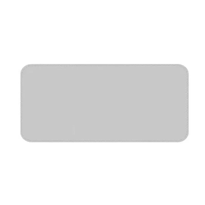 Large Leather Gaming Mouse Pad Waterproof Desk Keyboard Mat 120 x 60cm - Grey