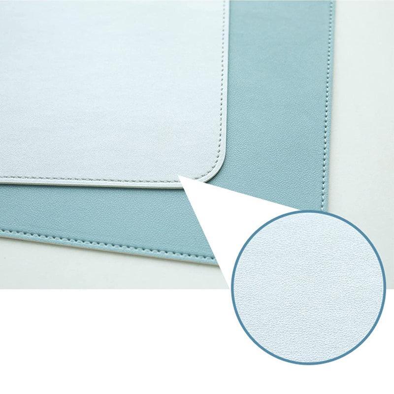 Large Leather Mouse Pad 80x40cm Desk Mat Gaming Extended Waterproof Anti Slip - Light Green