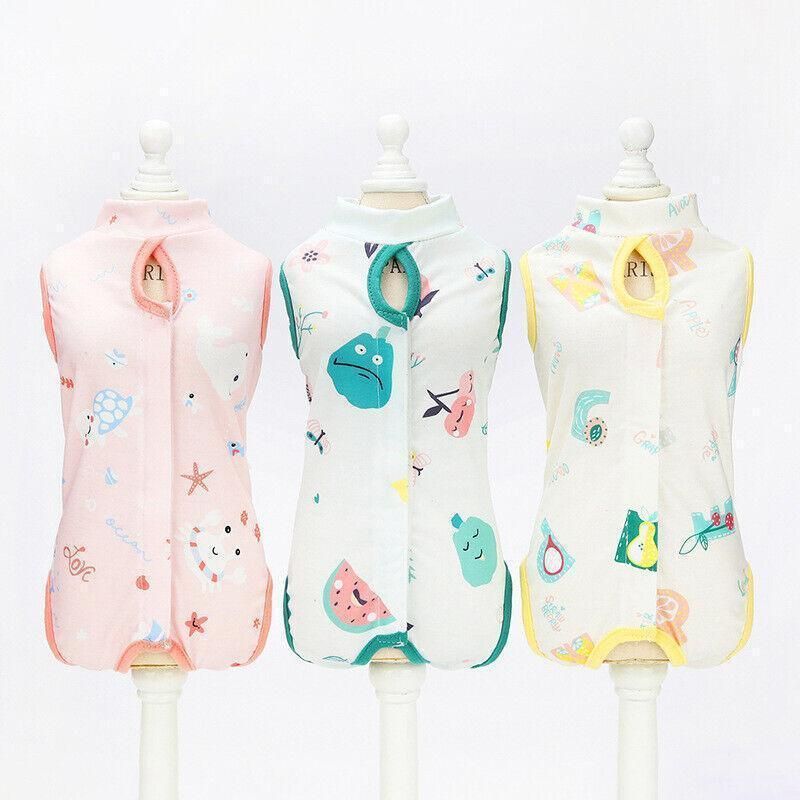 Pet Cat Postoperative Recovery Suit Pet Surgery Clothing Sterilization Weaning Pink - L(Bust: 44cm Length: 34cm)