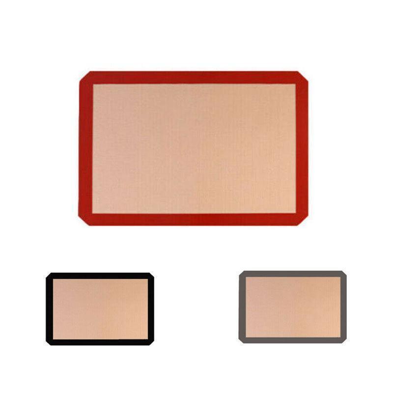 Silicone Baking Mat Non Stick Reusable Sheet for Pastry Dough Cookie Oven Bakeware - Red 4PCS(2*30X21+2*42X29.5CM)