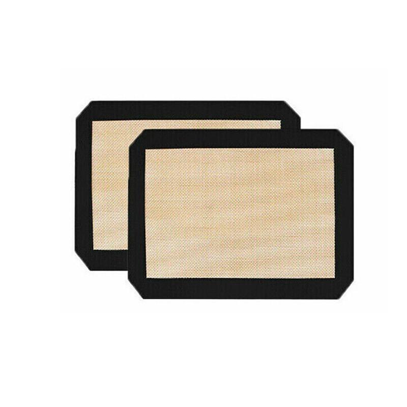 Silicone Baking Mat Non Stick Reusable Sheet for Pastry Dough Cookie Oven Bakeware - Red 4PCS(2*30X21+2*42X29.5CM)