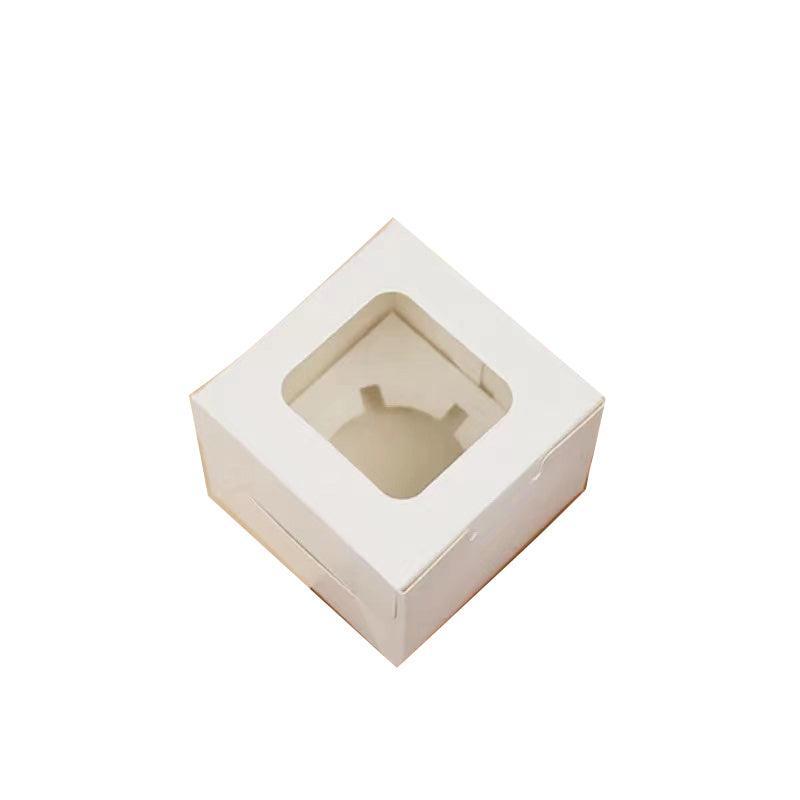 Cupcake Box Cases 1/2/4/8/12 Holes Window Face Muffin Baking 12 5PCS
