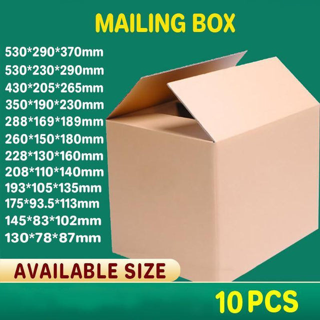 3-Layer Mailing Box Carton Small Medium Large Cardboard Parcel Boxes - Carton - 350x190x230mm