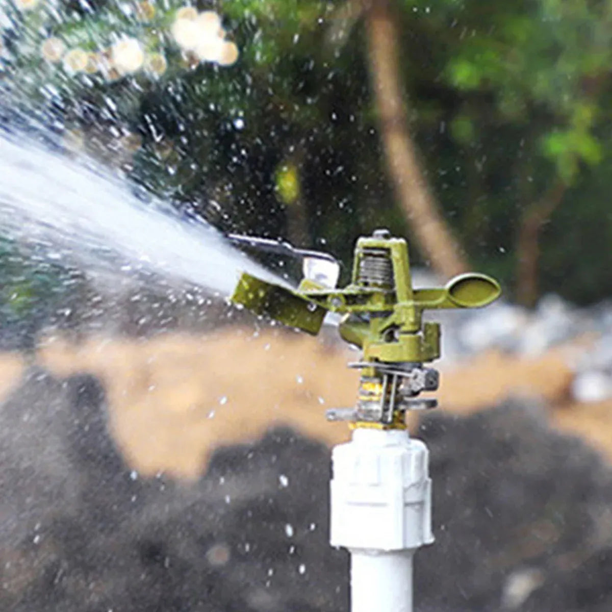 360 Degrees Alloy Sprinkler Head Garden Lawn Rotating Nozzle Adjustable Angle Durable