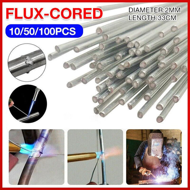 10 50x Aluminium Low Durable Flux Cored Brazing Repair Sticks 2 330 mm 50pcs