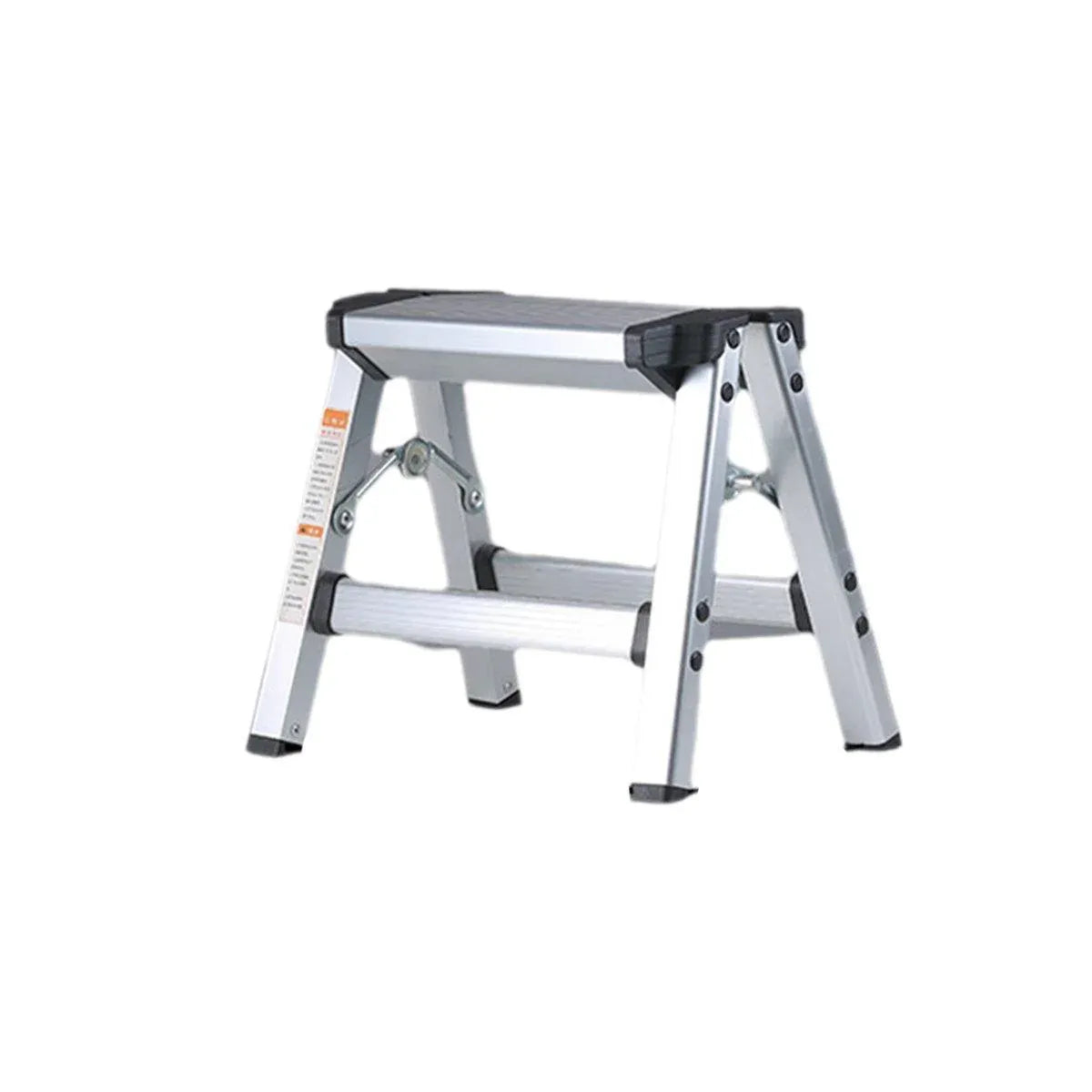 Portable Aluminium 1-3 Step Folding Ladder Anti-Slip Frame Stool for Home Use - 1 step Folding Ladder