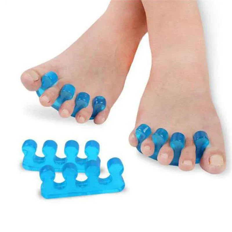 Reusable Soft Silicon Toe Finger Separator Nail Art Pedicure Polish Tool Au - 1Pair