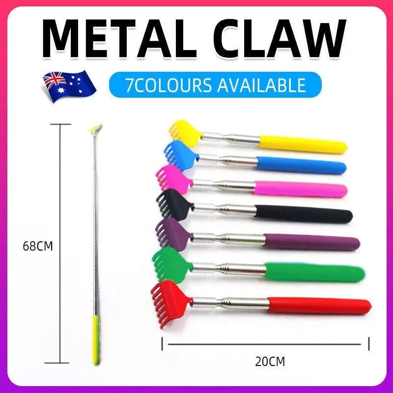 Back Scratcher Extendable Metal Claw Telescoping Backscratcher Massager Extend - Purple