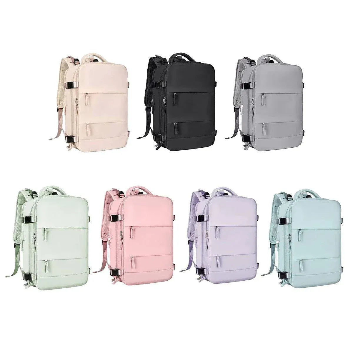 Waterproof Travel Backpack Outdoor Sports Shoulder Bag Hiking Camping Daypack - Black