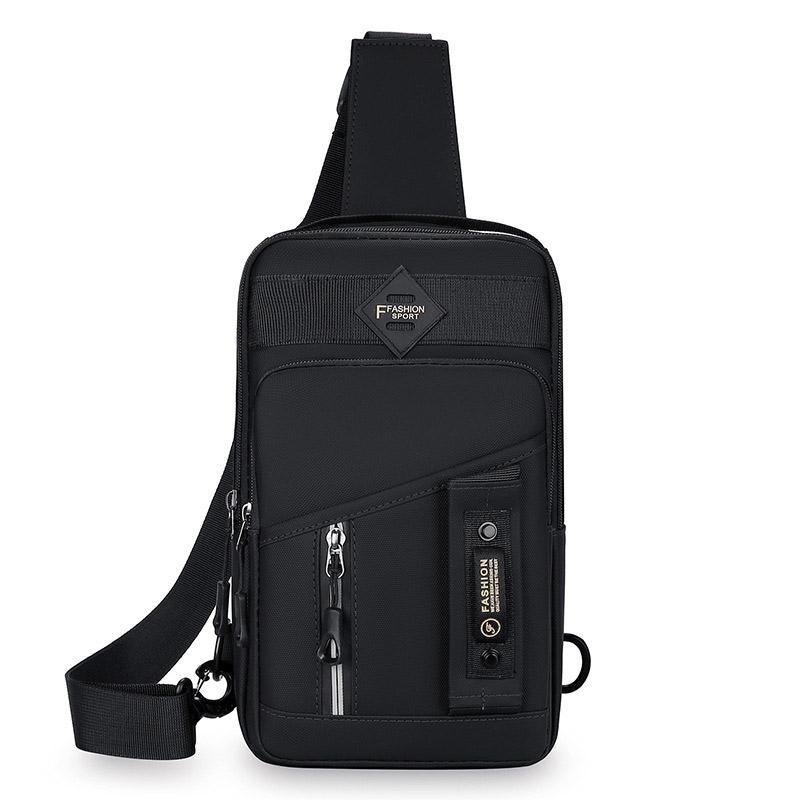 Casual Multifunctional Crossbody Bag for Men Travel Outdoor Hiking and Sports - Grey