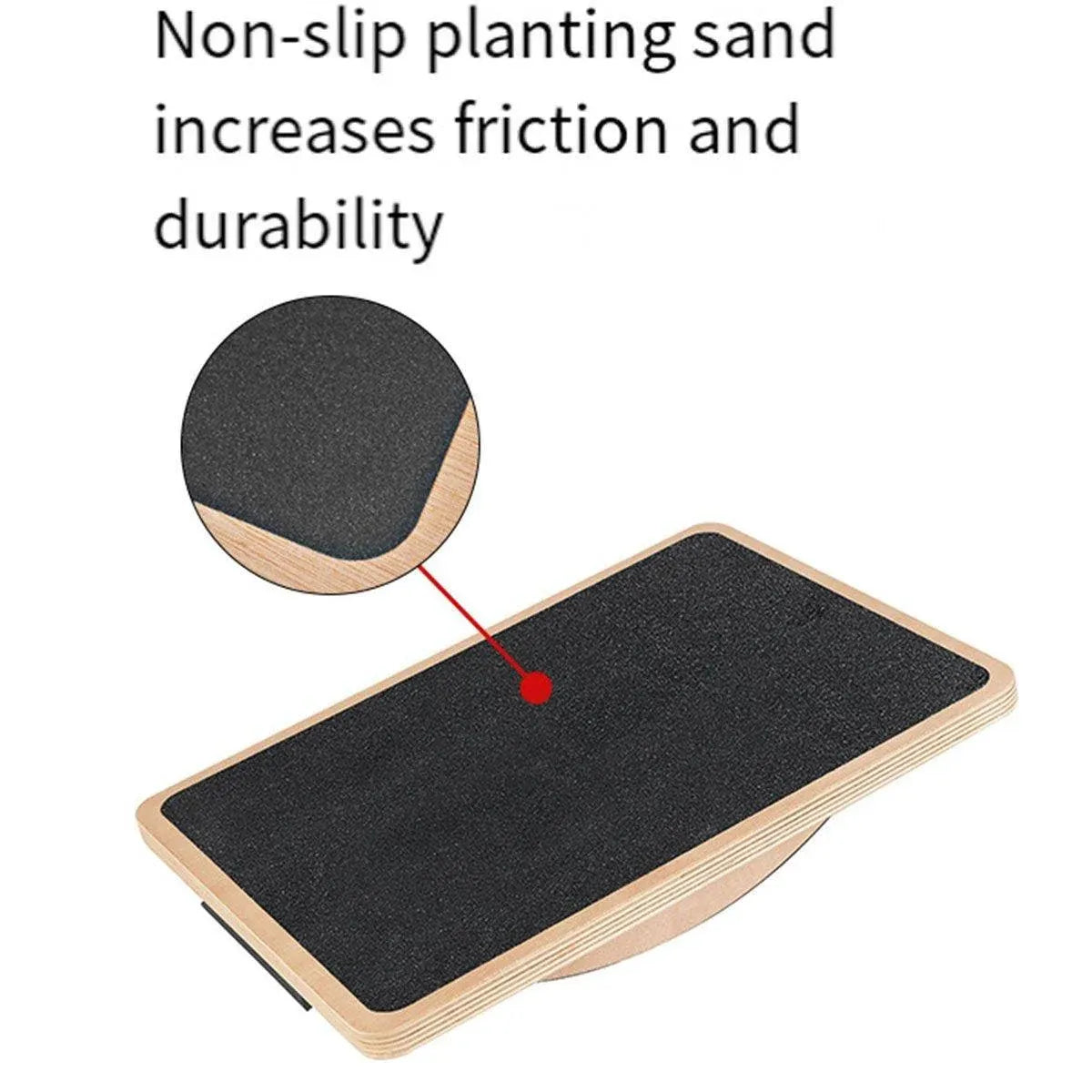 Balance Board Wooden Fitness Wobble Yoga Board Pilate Fitness Train