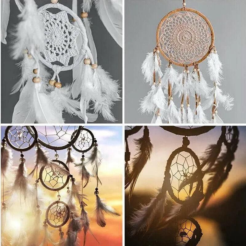 10PCS Bamboo Embroidery Hoops for Sewing Cross-Stitch & Wedding Crafts - 23CM