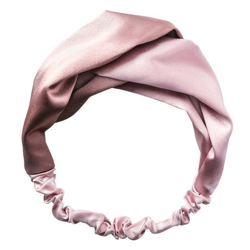 Women Chiffon Floral Print Headband Fashion Bohemian Elastic Cross Hair Bands - Black+Yellow