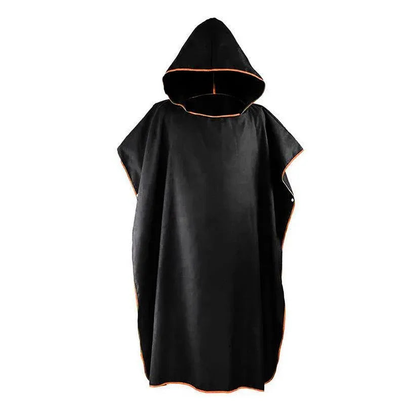 Adult Changing Robe Towel Bath Hooded Quick Dry Beach Towel Poncho Bathrobe Au