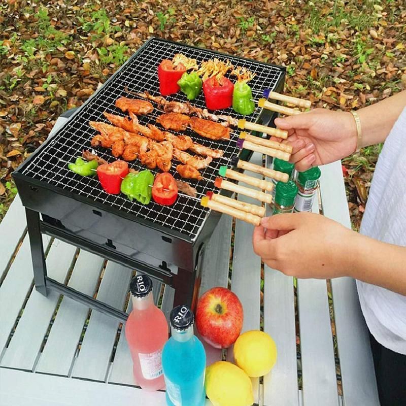 Marshmallow Roasting Sticks Extendable BBQ Forks for Campfire Barbecue Fun 8PCS