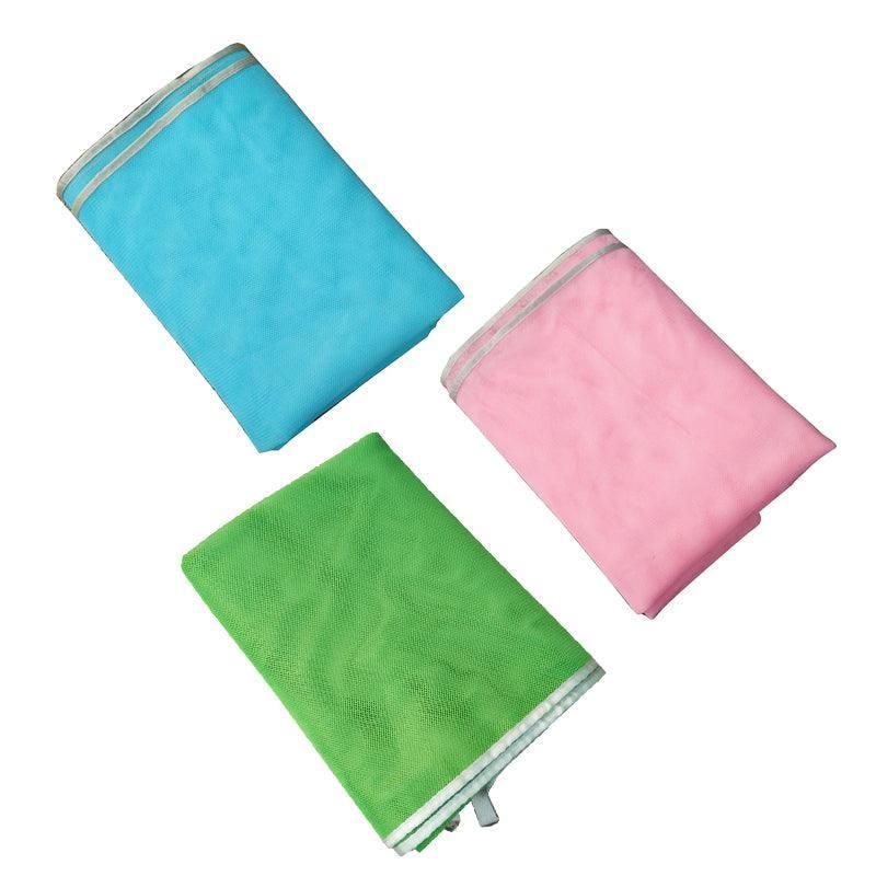 Sand Free Beach Mat Blanket Sand Proof Magic Sandless Sand Dirt & Dust Disappear - Blue