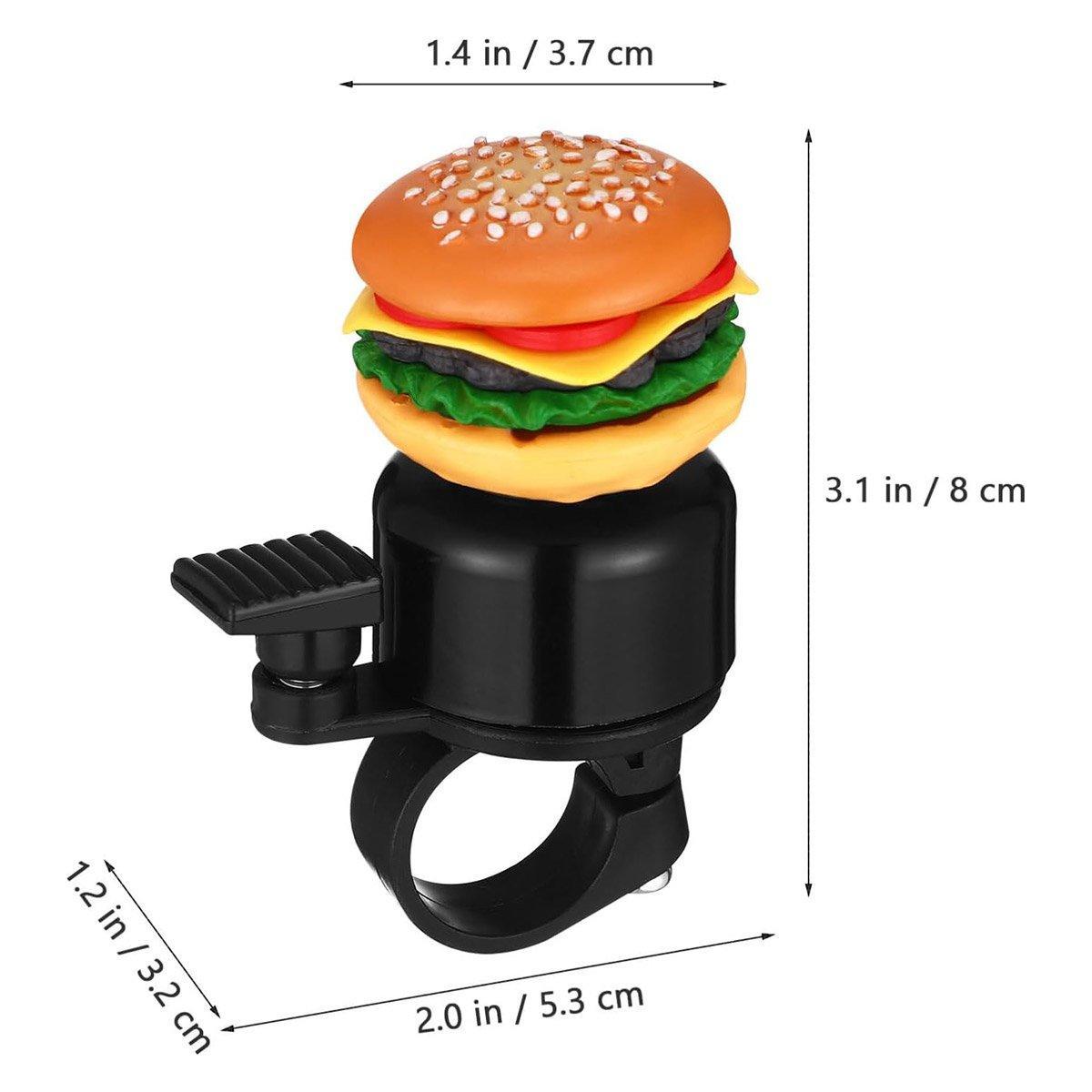 Cute Food Style Bicycle Bell Loud and Fun Handlebar Accessory - Sandwiches