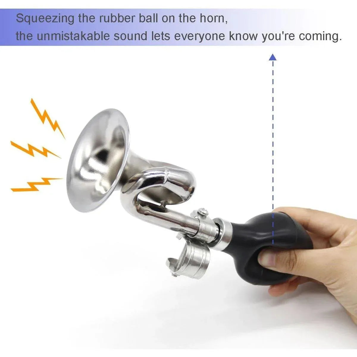 Bicycle Air Horn Loud Squeeze Bulb Trumpet for Cycling and Outdoor Use