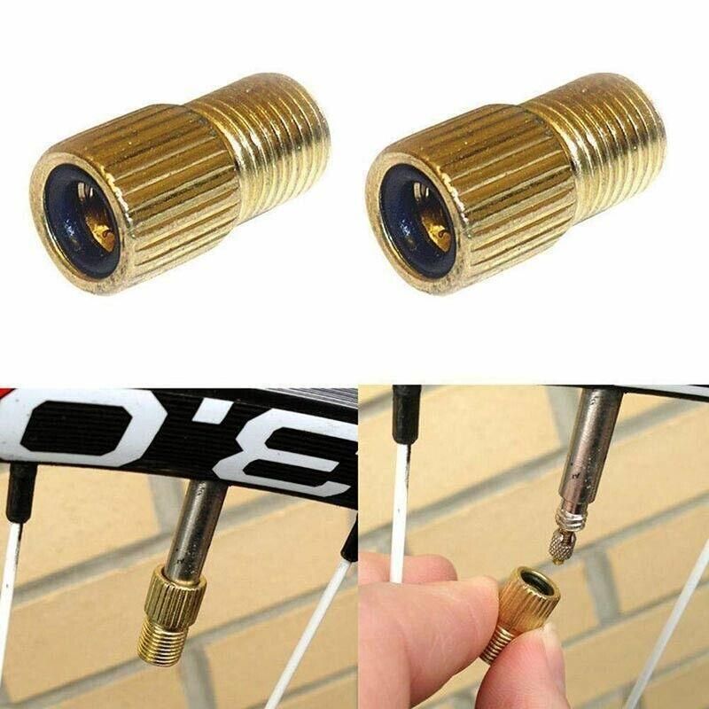 Bicycle Pump Adapters Converter Presta To Schrader Bike Valve Tyre Connector Au - 2PCS
