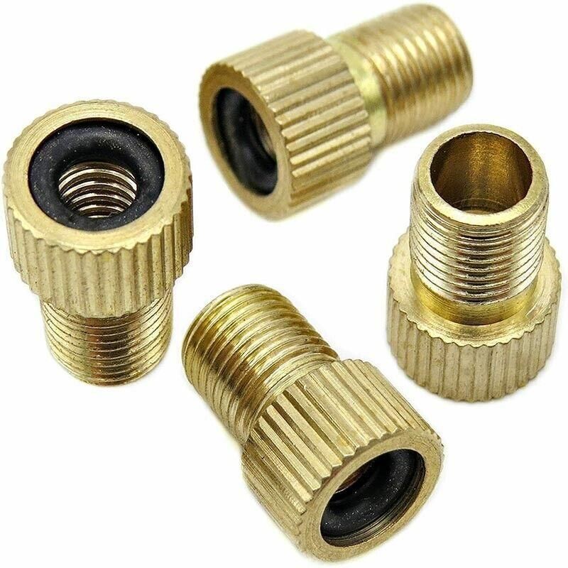 Bicycle Pump Adapters Converter Presta To Schrader Bike Valve Tyre Connector Au - 4PCS