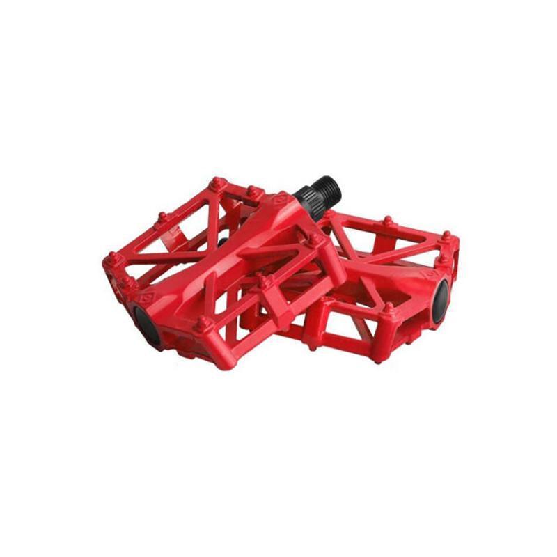 Bike Pedals Alloy Mountain Road MTB Colored Bicycle Nonslip Cycling Pedals 9/16" - Blue
