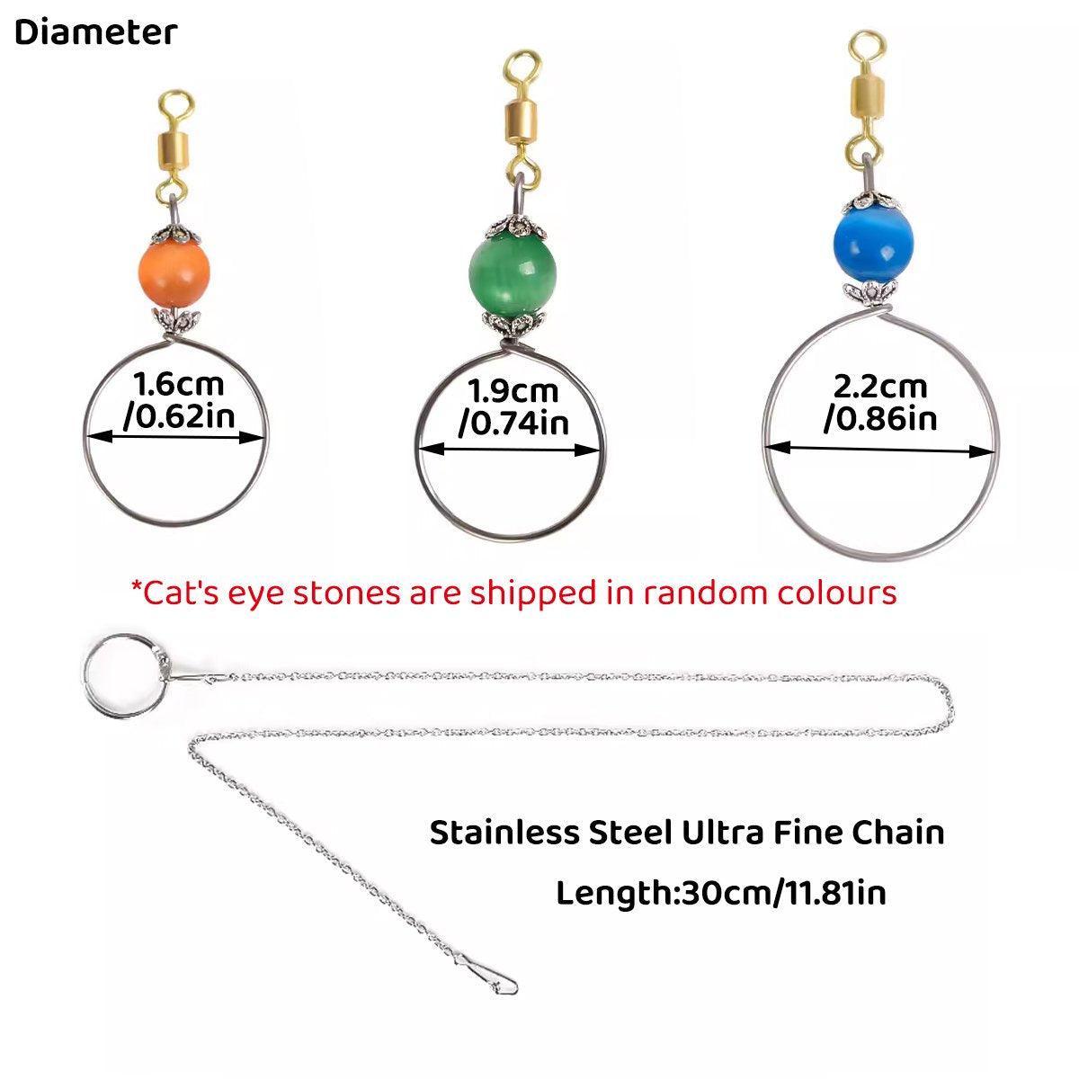Parrot Neck Collar Stainless Steel Bird Chain Training Adjustable Bird Leash - L-Diameter 2.2cm