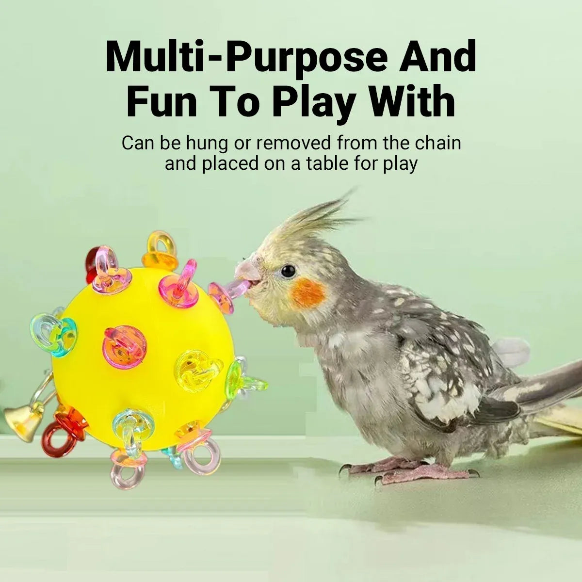 Pet Parrot Bird Toy Small Sun Multicolor Relieve Boredom Chew Bite Hanging Ball