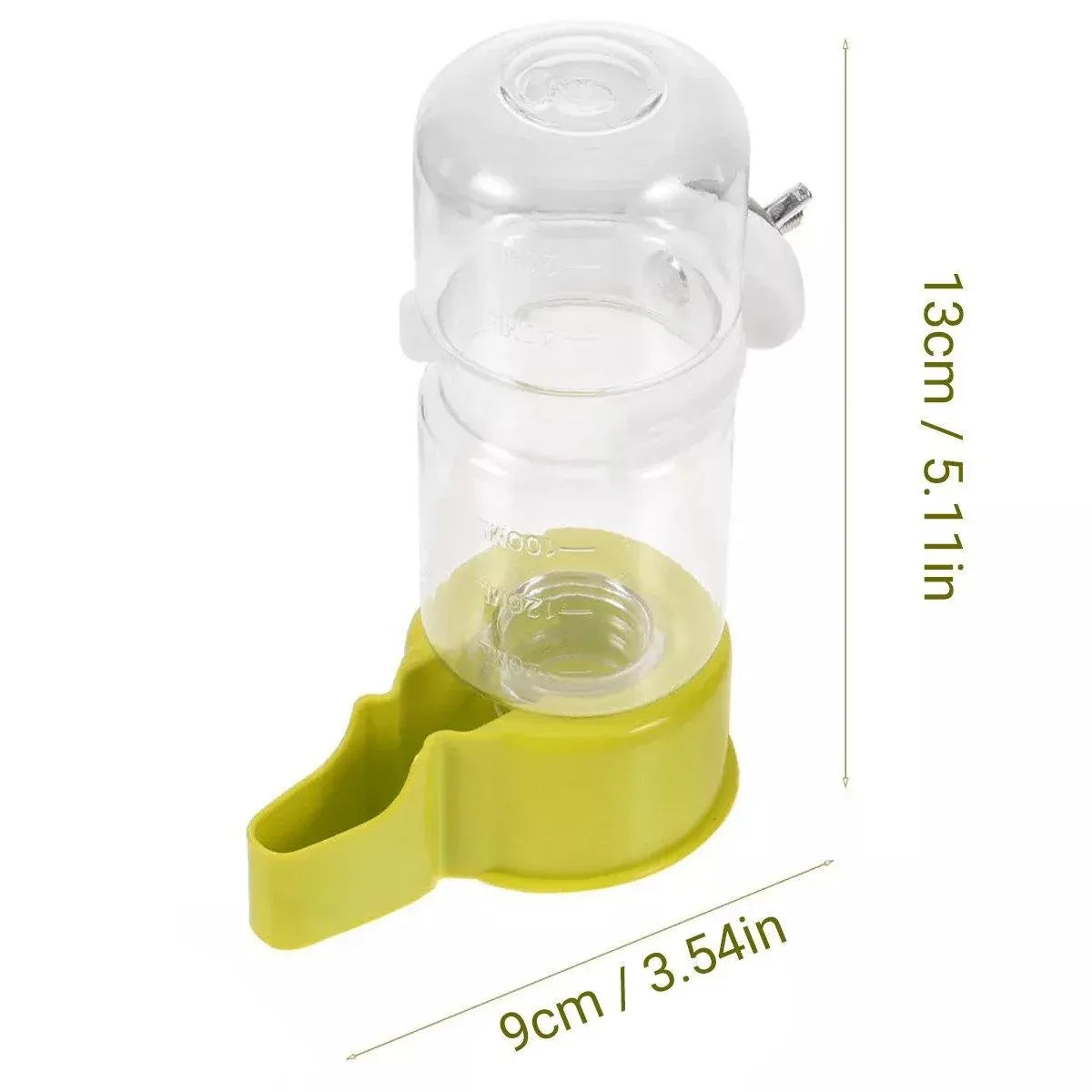 Pet Bird Waterer Automatic Water Feeder Adapter Parrots Cage Drinker Parrots - Blue