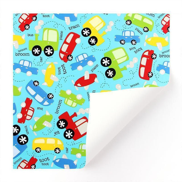 20pcs Cute Animal Cartoon Wrapping Paper Toys Bookskin & Crafts Blue Car 20PCS