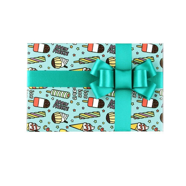 20pcs Cute Animal Cartoon Wrapping Paper Toys Bookskin Crafts cream 20PCS Ice