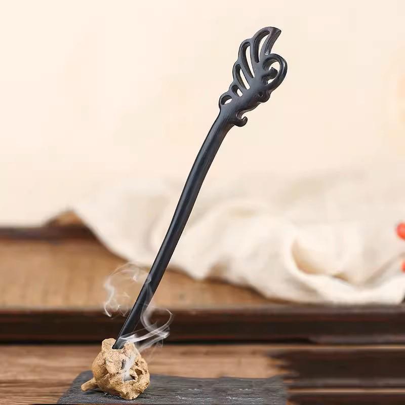 Retro Wooden Carved Hair Sticks Women Hairpin Barrette Chopsticks Accessories - F