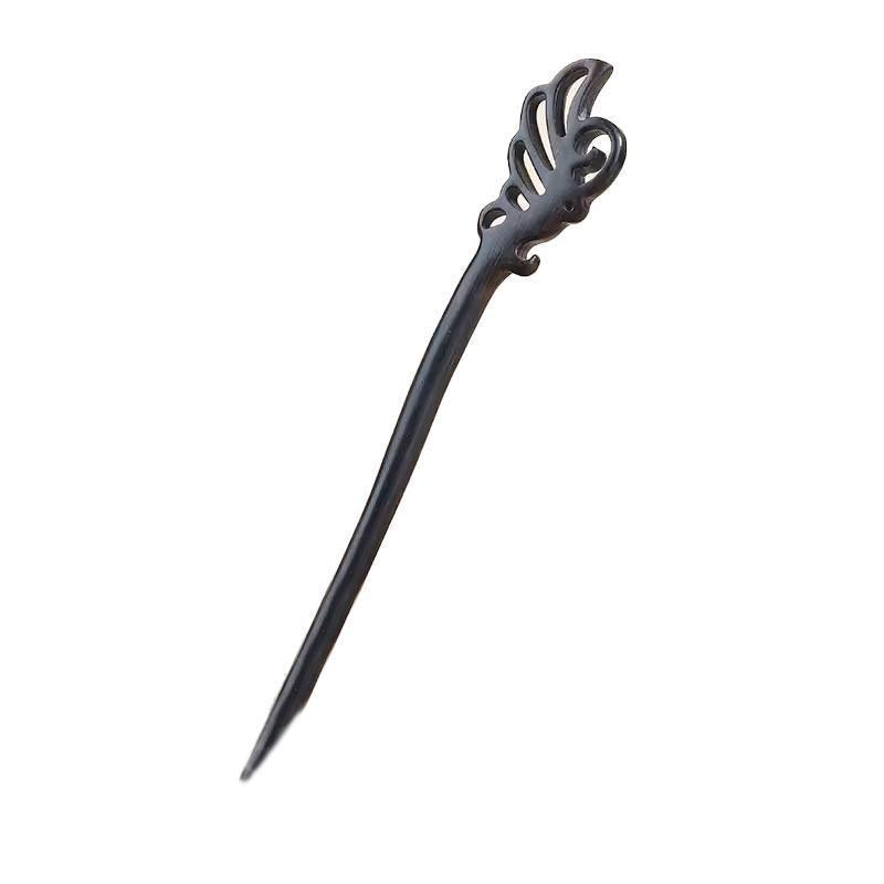 Retro Wooden Carved Hair Sticks Women Hairpin Barrette Chopsticks Accessories - H