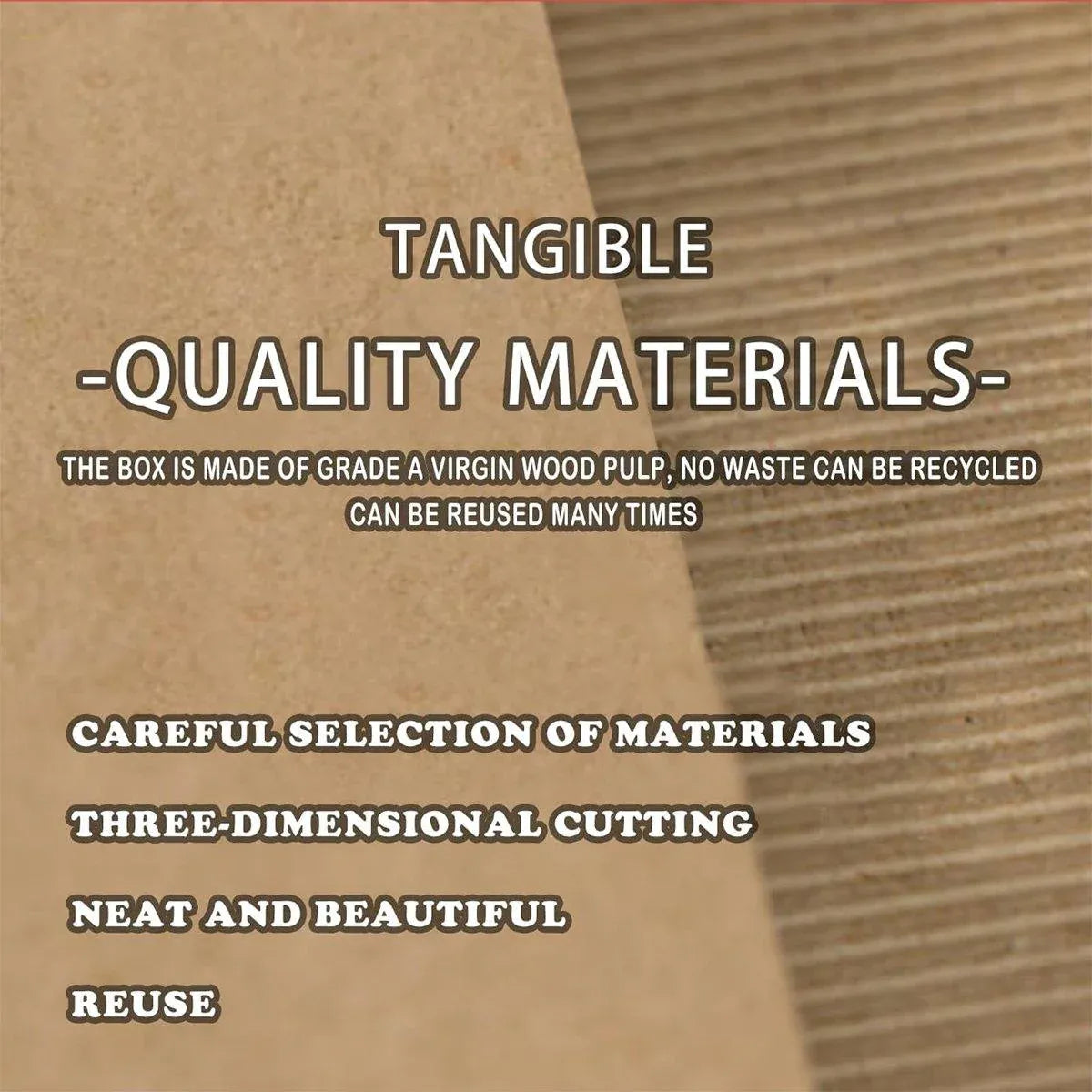 50pcs Corrugated Cardboard Sheets Express Carton Spacer Gasket Packing Material - 50x50cm