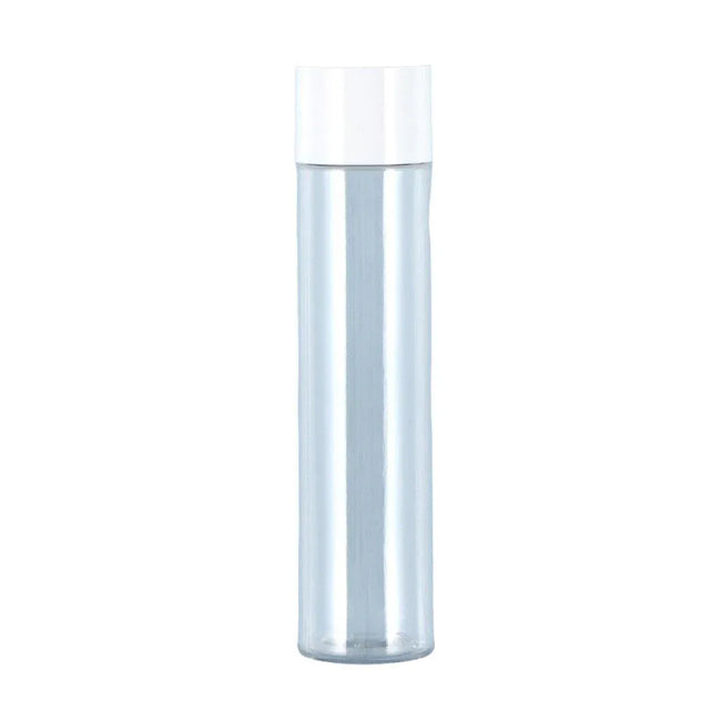 50/100/150ml Plastic Toner Lotion Bottles Refillable Travel Cosmetic Containers - White Lid + Transparent Bottle - 100ml