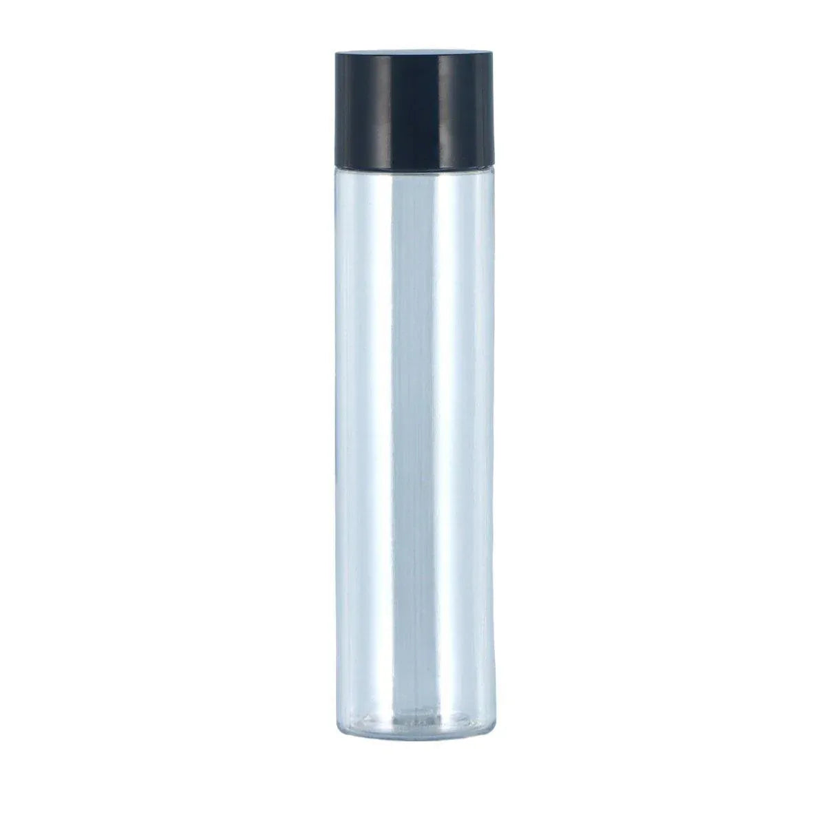 50/100/150ml Plastic Toner Lotion Bottles Refillable Travel Cosmetic Containers - Black Lid + Transparent Bottle - 150ml