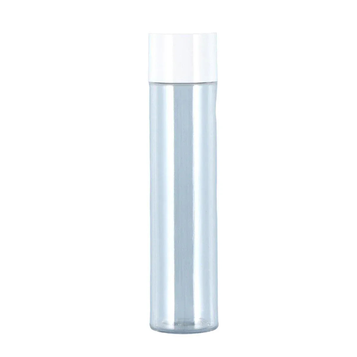 50/100/150ml Plastic Toner Lotion Bottles Refillable Travel Cosmetic Containers - White Lid + Transparent Bottle - 150ml