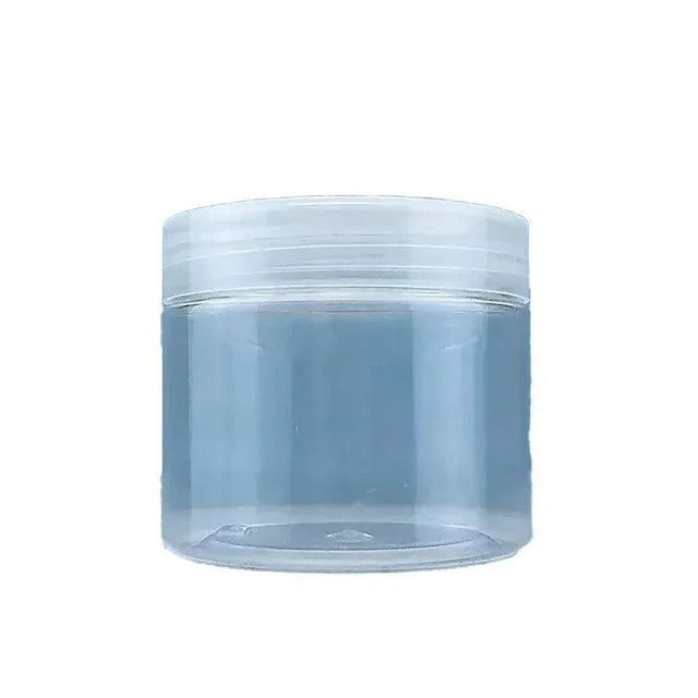 10pcs Transparent Wide Mouth Plastic Jars with Cap Skin Care Cream Containers - 80ml